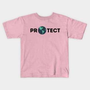 Protect the Earth dark Kids T-Shirt